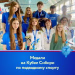 Медали на Кубке Сибири по подводному спорту